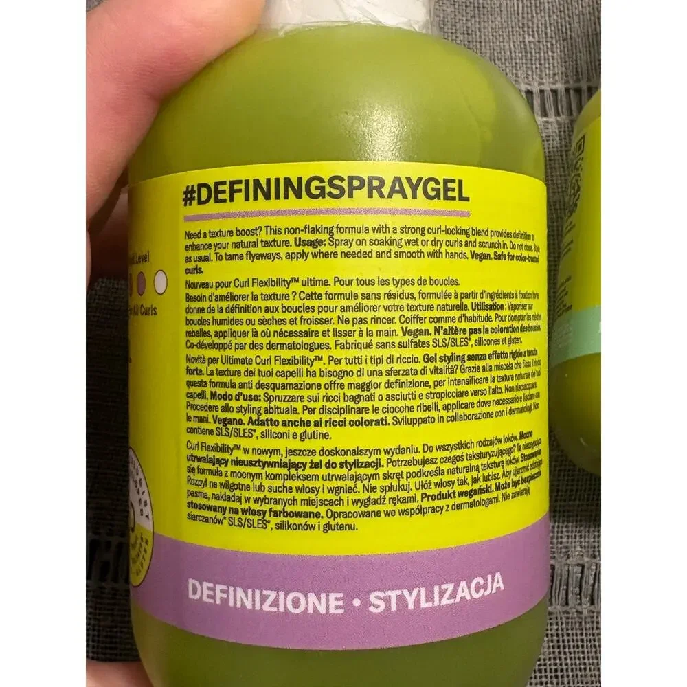 DevaCurl Defining Spray Gel 8oz and Flexfaxtor 3oz